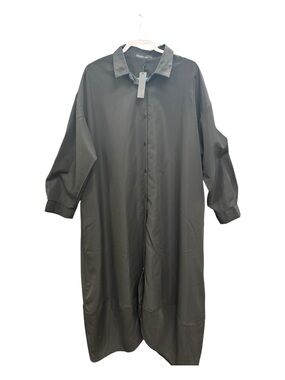 Zanzea Black Collared Shirt Dress